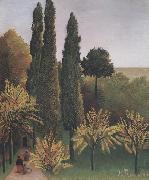 Henri Rousseau Landscape in Buttes-Chaumont oil on canvas